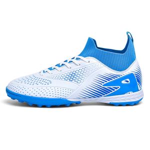 Футбольные бутсы для детей и подростков с низким верхом, устойчивые к истиранию и скольжению QIUTEXIONG, аква