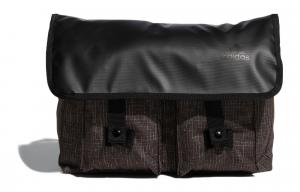 Adidas Переработанный полиэстеровый мессенджер через плечо унисекс черный, Black