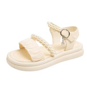 Противоскользящие износостойкие детские сандалии для детей SHIBU, бежевый