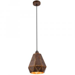 Globo Lighting Подвесной светильник, сталь, ржавый цвет, коричневый рубиновый