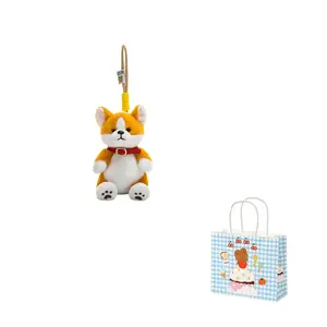 Очаровательная подвеска в виде утки, слона, пальмы, коллекции пингвина, плюшевого мишки, свиньи, мягкая игрушка, высота 15 см Dolls and bears dance