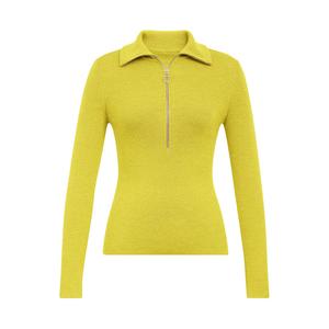 Свитер шерстяной Deep Breath на молнии, бежевый