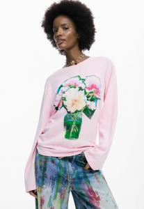 Топ Desigual BOUQUET, Pink