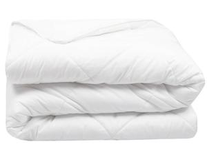 Одеяло, 135x200 см, 50% полиэстер, 50% хлопок, белое Zollner, белый