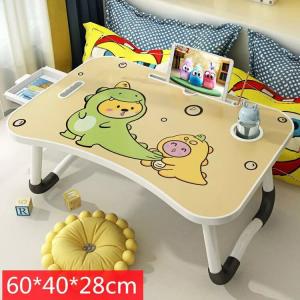 Письменный стол Aolunfute Bed Desk Laptop Table, складной, с держателем для чашки и ящиком, версия Adorable Dragon
