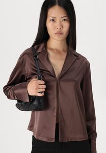 Блузка на пуговицах OPEN SHIRT Gina Tricot, коричневый