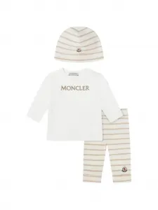 Полосатые комплекты с брюками Moncler Enfant, коричневый
