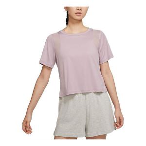 Футболка Nike Yoga Dri-FIT Mesh Quick Dry Round-neck Pink, розовый