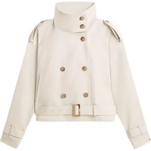 Куртка с поясом на пуговицах Tommy Hilfiger, экрю