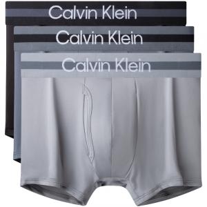 Мужские трусы 3 штуки Calvin Klein, серый/черный
