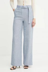 Брюки с добавлением льна Fracomina, синий