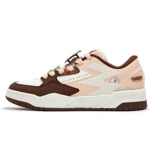 361° Женские кроссовки для скейтбординга BIG 3 с низким верхом, амортизирующими и износостойкими, белого и коричневого цветов, розового цвета