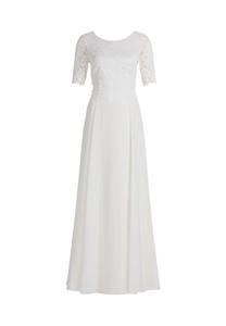 Вечернее платье с кружевом Vera Mont, белый
