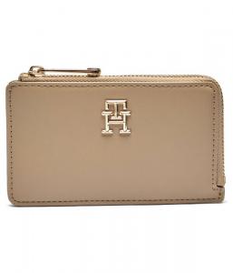 Кошелек женский Tommy Hilfiger с монограммой, бежевый