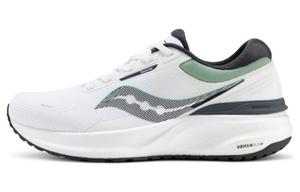 Кроссовки мужские с низким верхом белые/черные/зеленые Saucony