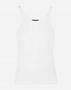 Хлопковая майка Dolce & Gabbana, белый