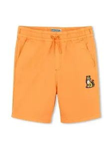 Шорты с вышивкой Kenzo Kids, оранжевый