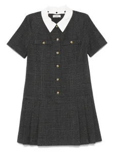 Платье с короткими рукавами SANDRO, зеленый