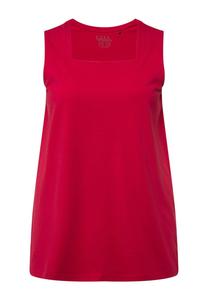 Топ CARREE-AUSSCHNITT ÄRMELLOS Ulla Popken, красный