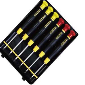 Набор плоских и крестообразных микроотверток Stanley, 6 предметов C 66-394-23 Корпоративная индивидуализация A