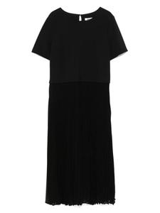 Платье мини с плиссировкой DKNY, черный