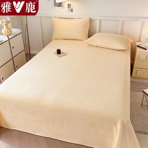 Yalu Простыня 180х200 см из молочного велюра, утолщенная, цвет Jianya Huang