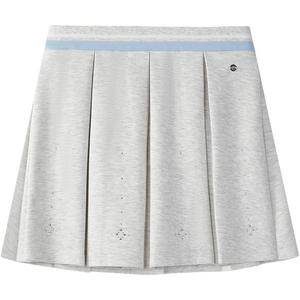 FILA KIDS Умеренная вязка короткая юбка из трикотажной ткани для подростков лето ivory