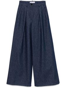 Rowen Rose джинсы со складками, синий