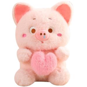 Милый плюшевый пупс из свиной кожи с вытяжной веревочкой в виде сердца, высота 30см/40см/50см/80см, длина 30см Mise