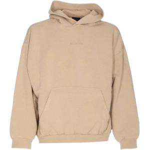 Толстовка с вышитым логотипом, средний крой Balenciaga, коричневый