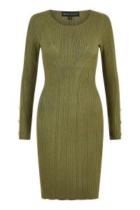 Вязаное платье Yumi, зеленый
