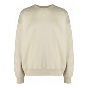 Худи Men's Off-White FW21 Logo Pattern Round Neck Pullover Loose Fit Cream Yellow
