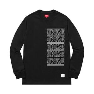 Топ Supreme Stacked Long-Sleeve Top Black, черный