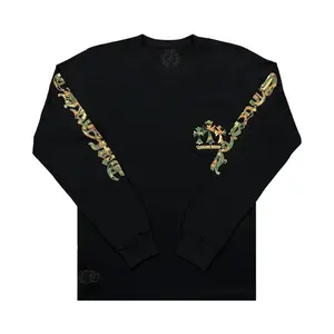 Футболка Chrome Hearts Horse Shoe Long-Sleeve T-Shirt, черный