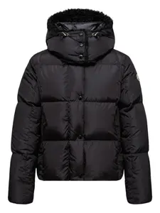 Стеганая куртка с капюшоном MONCLER, черный