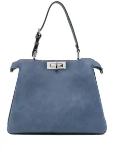 Сумка peekaboo soft среднего размера FENDI, синий