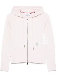 Худи с полосками 4-Bar THOM BROWNE, розовый