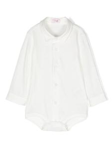 Il Gufo ромпер на пуговицах, белый