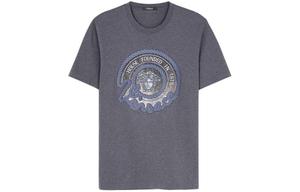 Футболка из хлопка Medusa Head VERSACE, серый
