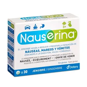 Тошнота, головокружение и рвота Comprimidos Nauserina, 30 UD