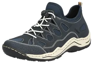 Слипоны Rieker, трекинговые туфли, повседневная обувь, тапочки со съемной стелькой, синий