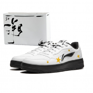 Кроссовки для скейтбординга Li Ning Star Sparkling из искусственной кожи с противоскользящим покрытием, низкие, унисекс, желтые