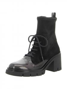 Ботильоны на шнуровке черного цвета Hispanitas