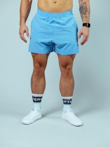 Облегающие спортивные брюки Lifters Raw Gym Shorts - Short Cut, небесно-голубой