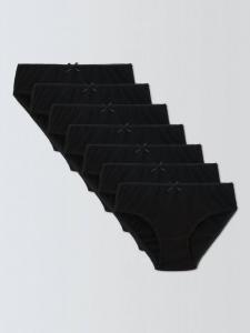Детские хлопковые трусики с пико John Lewis, Pack of 7