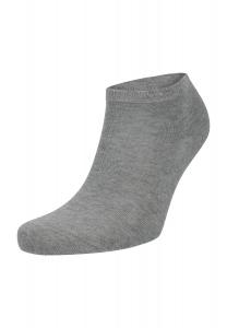 Носки-кроссовки Fresh-Up, манжеты в рубчик, однотонные, мужские KUNERT, цвет Silver Mel