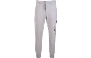 Граффити логотип принтованные спортивные штаны Alexander McQueen, серо-белый