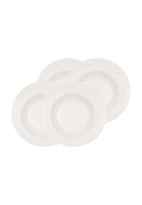 Набор тарелок глубоких Villeroy & Boch Flow, 4 предмета, 29,5 см, белый