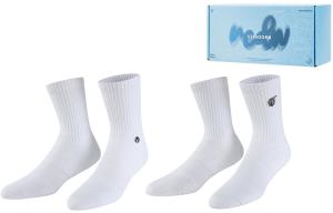 Высокие носки унисекс 2 пары VEIDOORN, 2 пары (Молния Розовый+Молния Синий)