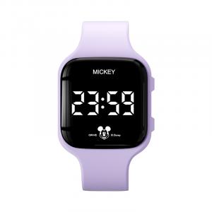 Disney Часы Collection Electronic Movement Silicone Strap Watch Unisex Black Dial